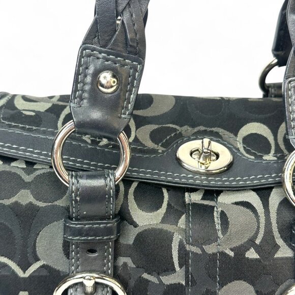 Coach Chelsea Optic Signature Jacquard Leather Shoulder Bag - Picture 7 of 10